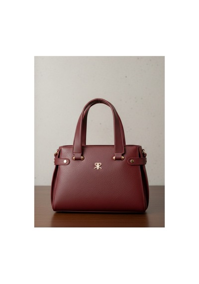 Polo Of Colors Kadın Yumuşak Suni Deri Büyük Boy El Omuz Çantamız 30 23 Cm Bordo