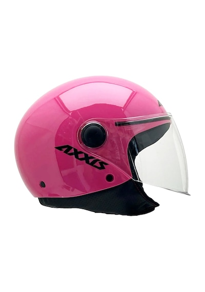 Axxıs Square Ece/Ce Onaylı Gloss Pink Açık Yarım Motosiklet Kaskı Pembe