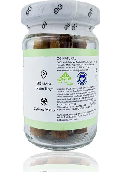 OG natural Organik Kabuk Tarçın 20 Gr Diğer