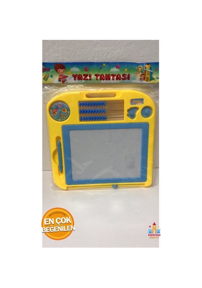Eğlenceli Öğrenme Deneyimi: Saatli Abakuslu Yazı Tahtası Orta Boy Karışık