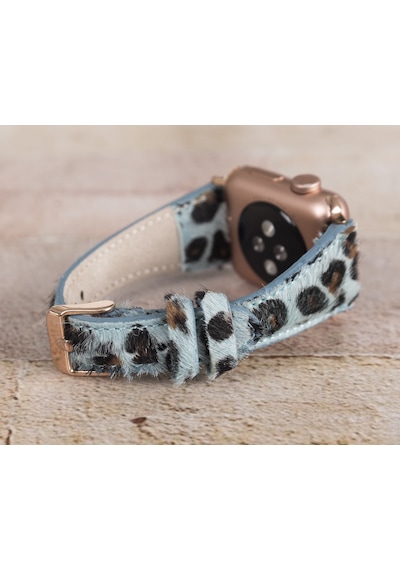 Apple Watch Uyumlu Deri Kordon 42-44-45mm Slim Leo56n