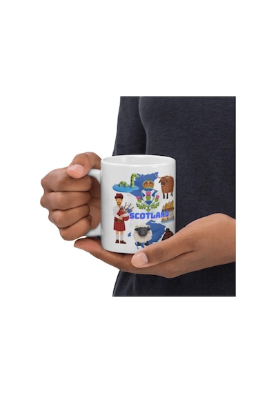 İskoçya Kupa Bardak 2 Adet Seyahat Hatıra Scotland Mug