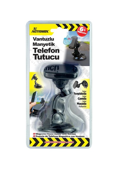 Automix Vantuzlu Manyetik Telefon Tutucu
