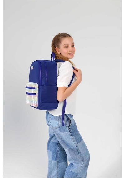 Kaukko Sırt Çantası Magıc Dreams Leather Navy Blue K1723