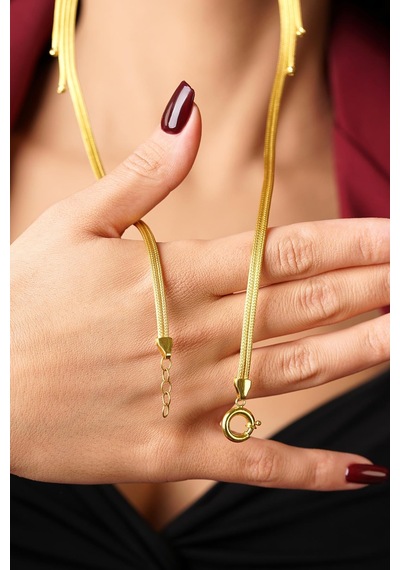 Fiyonk Kuyumculuk 14 Ayar Altın Golden Aura Kolye 001