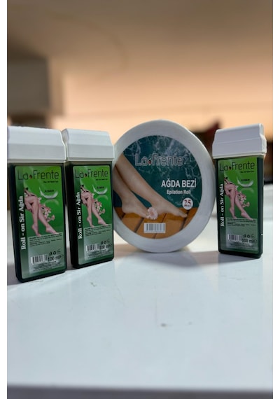 La Frente Azulen Roll-On Sir Ağda 3 x 100 ML + Ağda Bezi 25 M