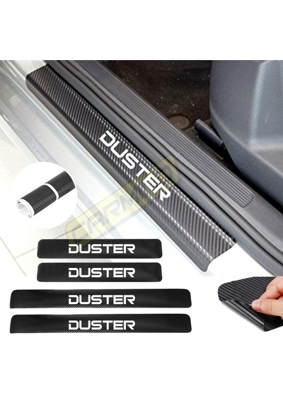 Dacia Duster Karbon Kapı Eşiği Sticker 4 Adet