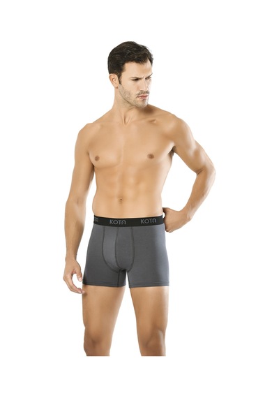 İncili Erkek Modal Boxer - Füme Füme