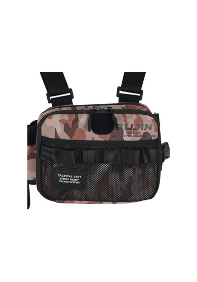 Fujin Tactical Vest Brown Camo Balıkçı Çantası