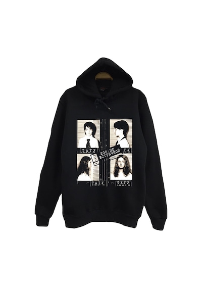 T.a.t.u. - Müzik Grubu Baskılı Unisex %100 Pamuk Kapüşonlu Siyah Sweatshirt Siyah