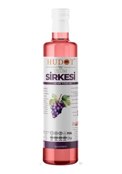 Üzüm Sirkesi 500 Ml Doğal Fermantasyon, Katkısız & Koruyucusuz Premium Üzüm Sirkesi