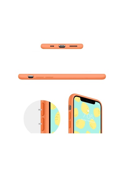 Apple Uyumlu iPhone 11 Pro Kılıf Nano Lansman Silikon Arka Kapak Açık Turuncu
