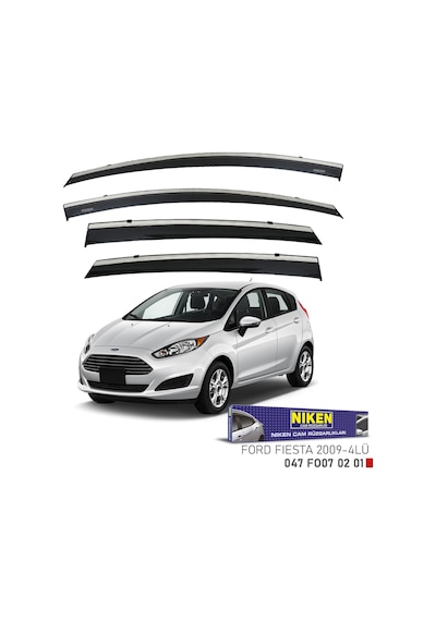 FORD FİESTA KROMLU CAM RÜZGARLIĞI 4LÜ 2010-2020