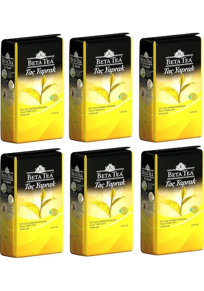 Beta Tea Taç Yaprak Siyah Dökme Çay 6 x 1 KG