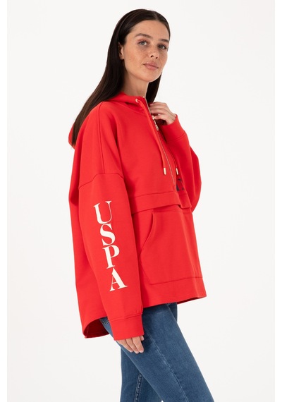 U.s. Polo Assn. Kadın Kırmızı Sweatshirt 50309055-vr030 Kırmızı