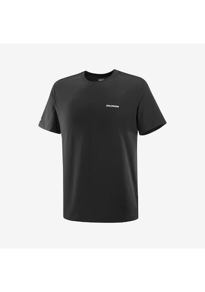 Salomon Logo Tee M Deep Black// Erk T-shırt Lc2526200 Siyah