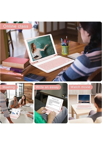 Samsung Galaxy Uyumlu Tab S8 Ultra Sm-x900 X903 X905 X906 Kılıf Kablosuz Klavyeli Kılıf Mobax Türkçe Klavye