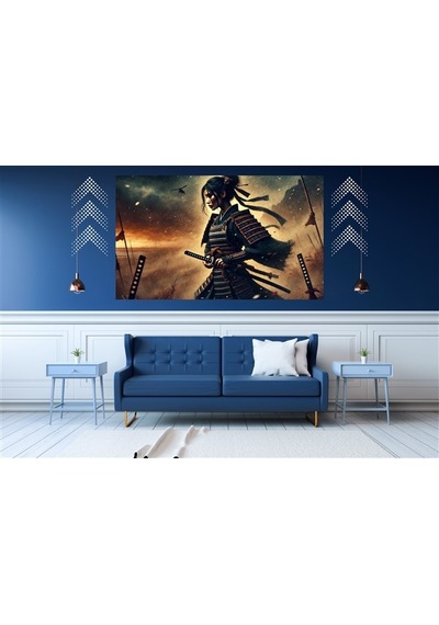 Ti-play Kadın Shogun Lider 60x90cm Modern Samuray Pvc Çerçevesiz Tablo