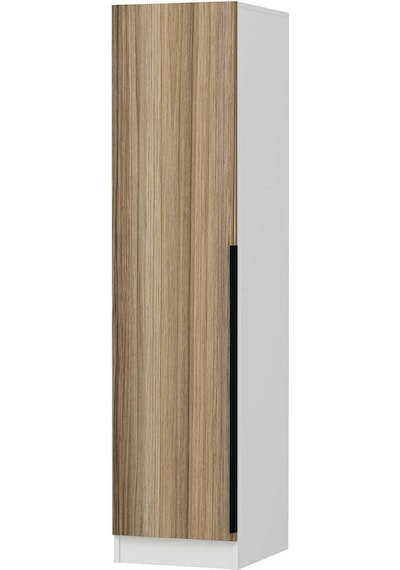Minar Kale 1 Kapaklı Dolap Beyaz - Dore Plus 210cm Çok Renkli