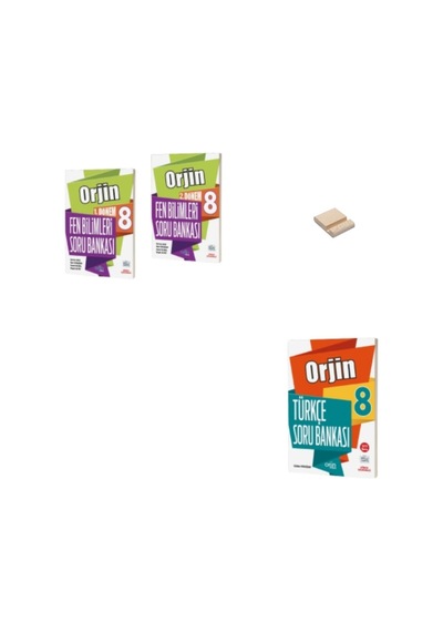 Orjin Lgs 8. Sınıf Fen Bilimleri Ve Türkçe 1 Ve 2. Dönem Soru Bankası