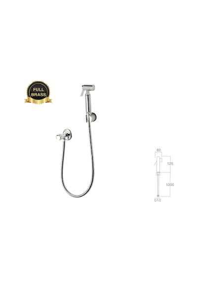 Taharat Musluğu Spiralli Msf101 Krom