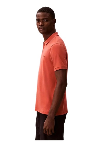 Calvin Klein Lv04le255g Ss Slim Supima Erkek Polo Tişört Turuncu