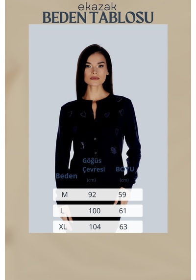 Solo " Kalbin Işıltısı " Triko Örme Hırka 001