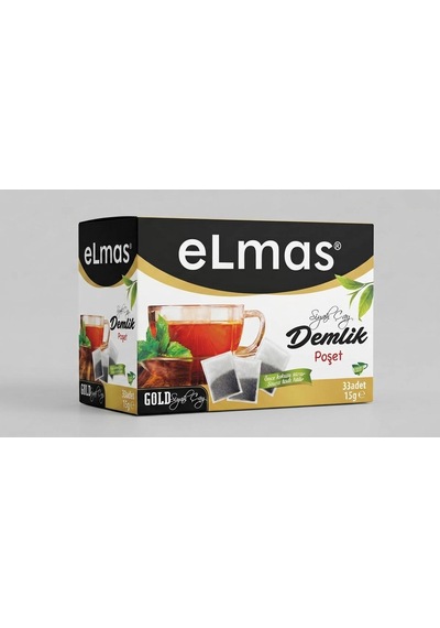 Elmas Çay Gold Demlik Poşet Siyah Çay - 15 Gr X 33 Adet