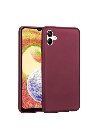 Zore Galaxy A04 Kılıf Ogaa Premier Silikon Kapak - Mürdüm