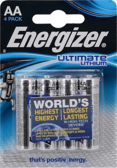 Energizer E91 Ultimate Lityum Blister AA Kalem Pil 4'lü