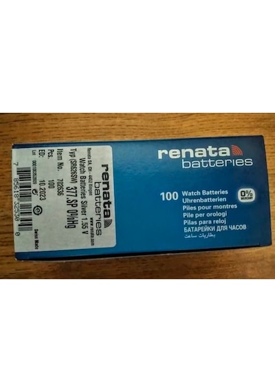 Renata 377 SR626SW 1.55V Saat Pili 100'lü