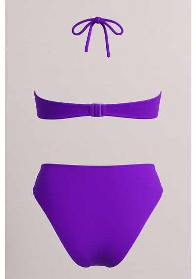 Deep Beach Straplez - Twist Bikini Takım Siyah