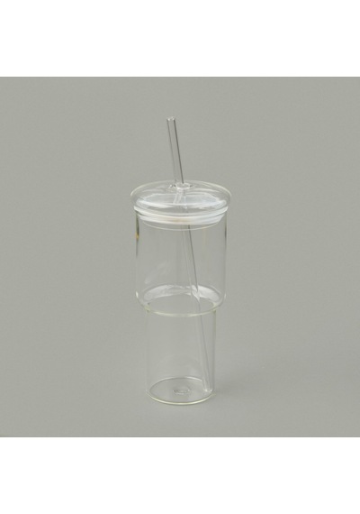 Paçii Cam Pipetli Bardak - Şeffaf - 1 Lt Renkli