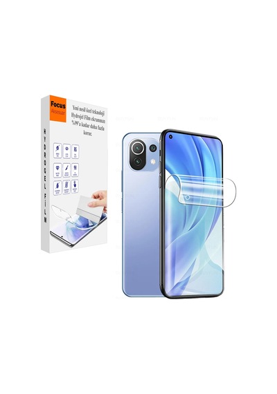 Xiaomi Mi11 Lite Uyumlu Kırılmaz Cam Ön Ve Arka 2in1 Özel Kesim Hydrogel Film