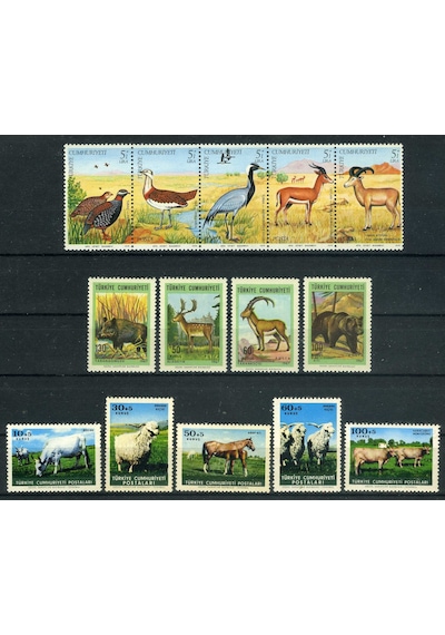 HAYVANLAR DÜNYASI,14 Pul 3 Tam Seri,Damgasız,ASB-5036
