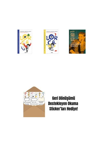 Lorca Bütün Oyunları 3 + Lorca Bütün Oyunları 4 + Bernarda Alba Nın Evi Mariana Pineda + Okuma Sticker'ları