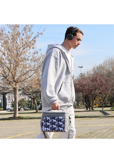 Biggdesign Dogs Isı Yalıtımlı Termal Çanta, Su Geçirmez, Sızdırmaz, 10l, Piknik & Beslenme Çantası, Gri