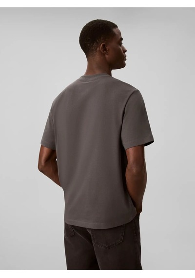 Calvin Klein Ss 20s Ez Distressd, Qge Gri Erkek T-shirt