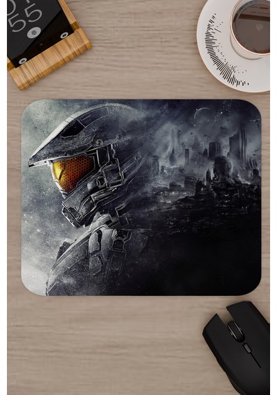Halo Kaymaz Dikişli Kauçuk Oyuncu Mousepad V4 - 22x18 Gaming Mouse Pad Fare Altlığı