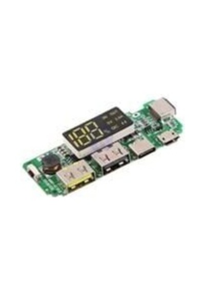 18650 Powerbank Şarj Kartı Çift Usb 5v 2.4a Micro/type-c/lightning