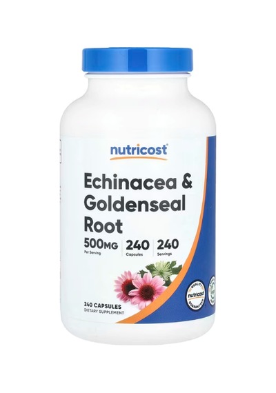 Nutricost Echinacea & Goldenseal Root, 500mg, 240 Capsules