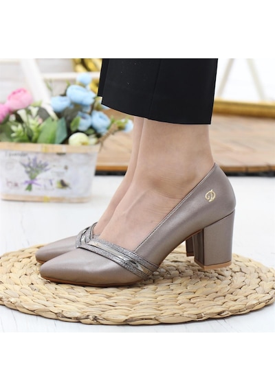 Nesil Shoes Desca 614 Platintopuklu Günlük Kadın Ayakkabı-platin Sıvama Platin Sıvama