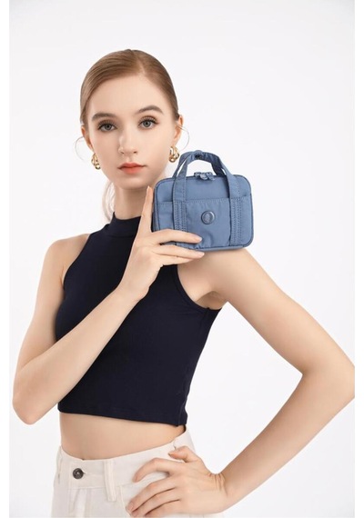 Smart Bags Mikro Poly Kumaş Askılı Mini Boy Kadın Cüzdanı 3346 Mint