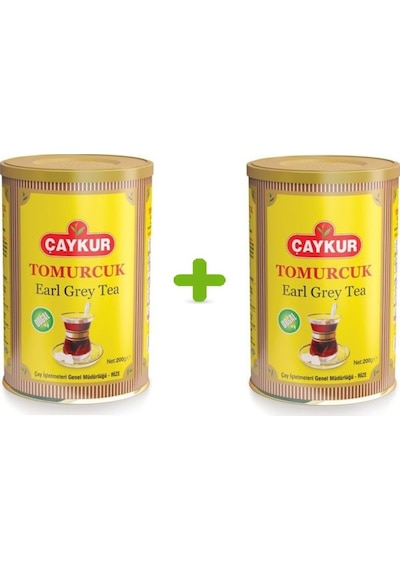 Çaykur Earl Grey Tea Tomurcuk Dökme Çay Teneke 2 x 200 G