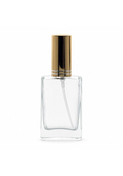 20 Adet Boş Cam Parfüm Şişe, 30 Ml, İxr Model, Şeffaf, Metal Valf Ve Kapaklı