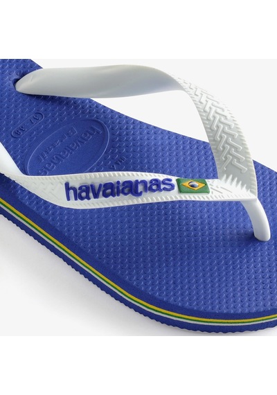 Havaianas Brasil Logo Turquois Unisex Mavi Terlik Düz 4110850 Mavi