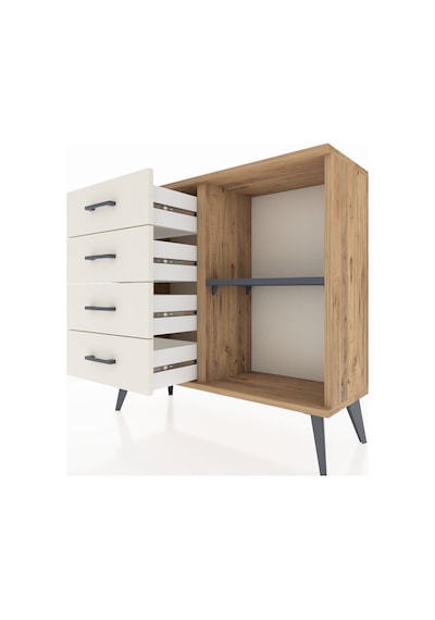 Arges Şifonyer Tek Raflı 4 Çekmeceli 88x30x80 Çam-antrasit/aytaşı Antrasit/aytaşı Arges Şifonyer Tek Raflı 4 Çekmeceli 88x30x80 Çam-antrasit/aytaşı Antrasit/aytaşı
