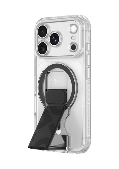 Apple iPhone Uyumlu 18 Pro Kılıf M-safeli Standlı Amazingthing Titan Pro Grip Stand Serisi Kapak Siyah