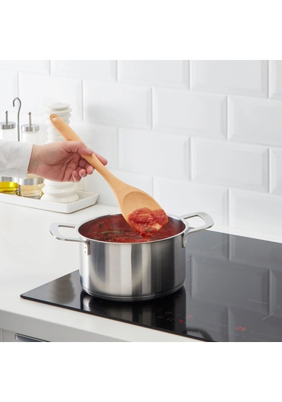 Ikea Rört Açılı Ahşap Pişirme Kaşığı 31 Cm Kahverengi