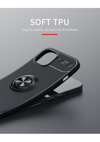Apple Uyumlu  iPhone 13 Mini Kilif Yüzüklü Soft Premium Silikon Kapak 406170812